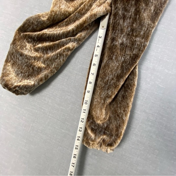 Monkey Costume with Hood Sz 4-6X Zipper Up Plush Cute and Cozy for Halloween - Picture 10 of 10